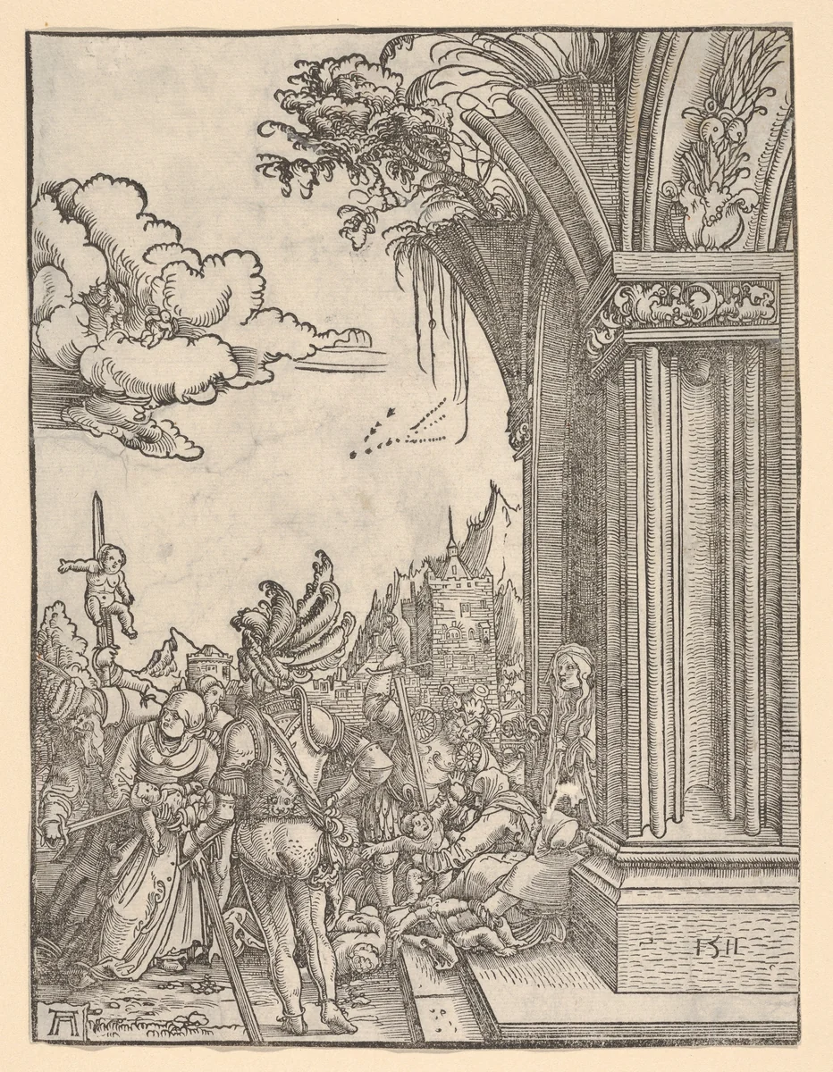 Massacre of the Innocents by Albrecht Altdorfer, print, 1511