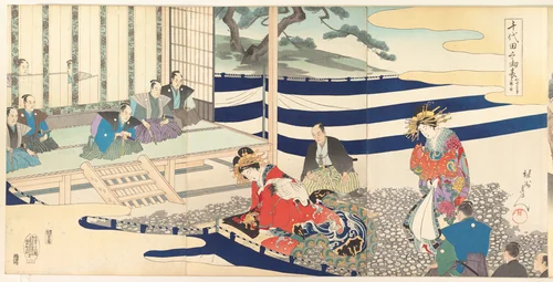 Chiyoda Castle (Album of Men) by Yōshū Chikanobu (楊洲周延), print, 1897