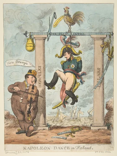 Napoleon Dance in Holland by Charles Williams, print, 1814