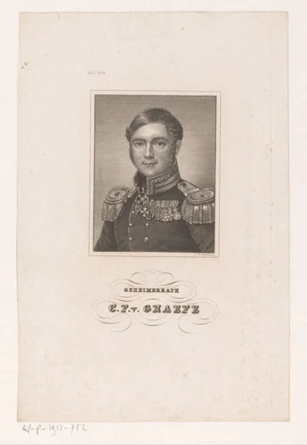 Portret van Karl Ferdinand von Gräfe by G. Metzeroth, print, 1840-1855
