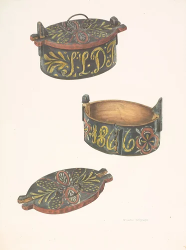 Butter Box by William Spiecker, index of american design, 1938