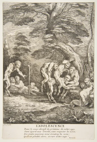 Youth by Claude Gillot, print, 1675-1756