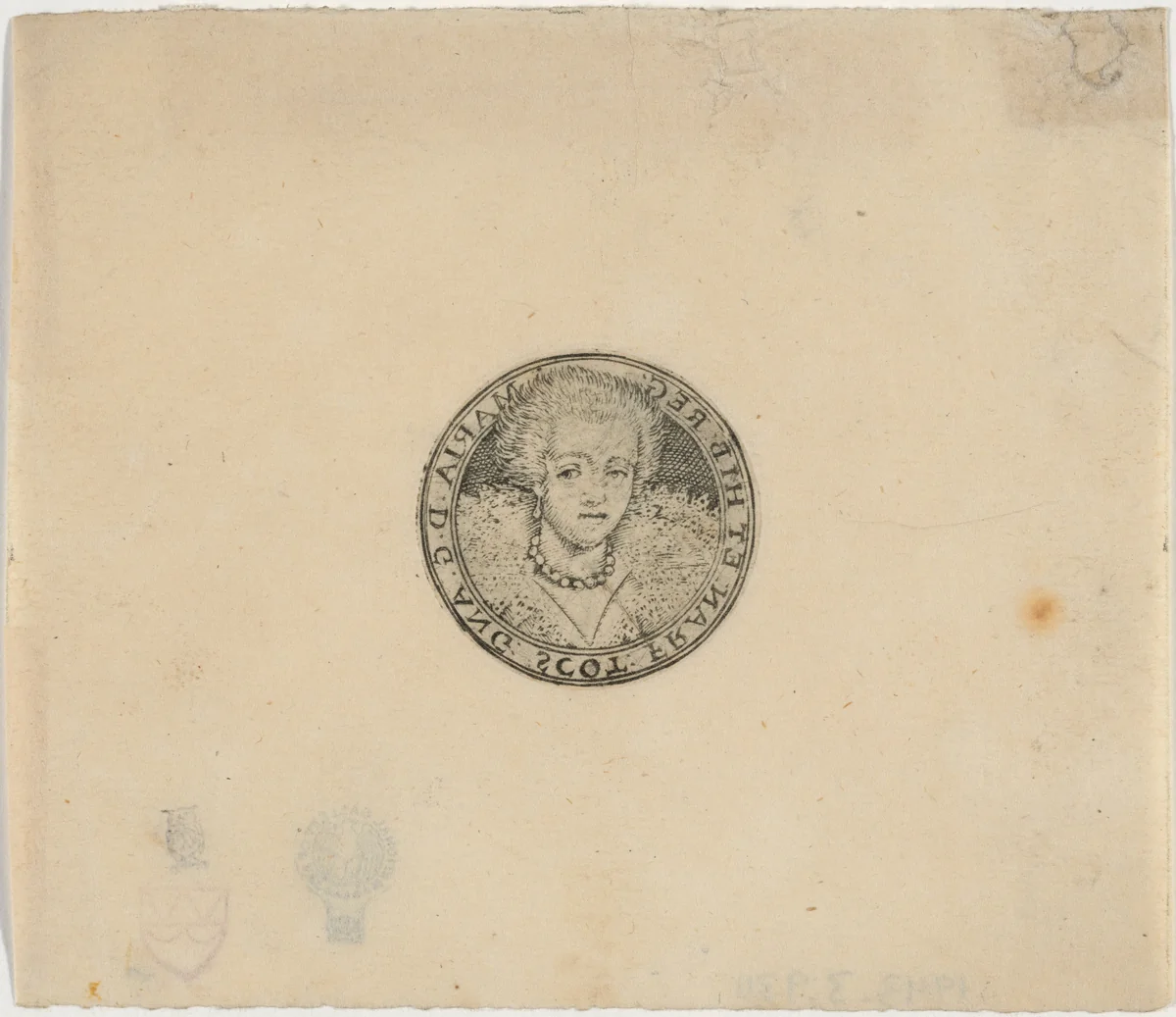 Henrietta Maria by Simon van de Passe, print, 1600-1699