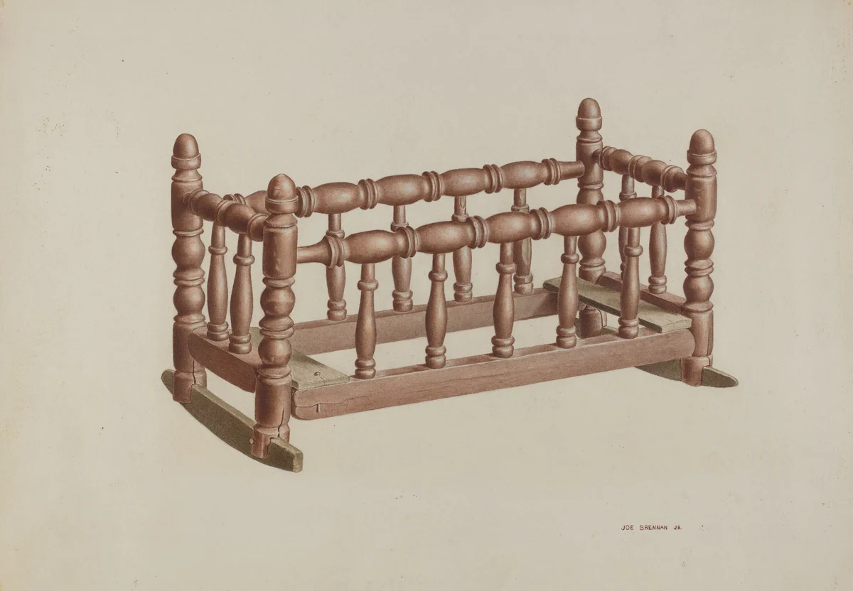 Doll's Cradle by Joe Brennan, index of american design, 1935-1942