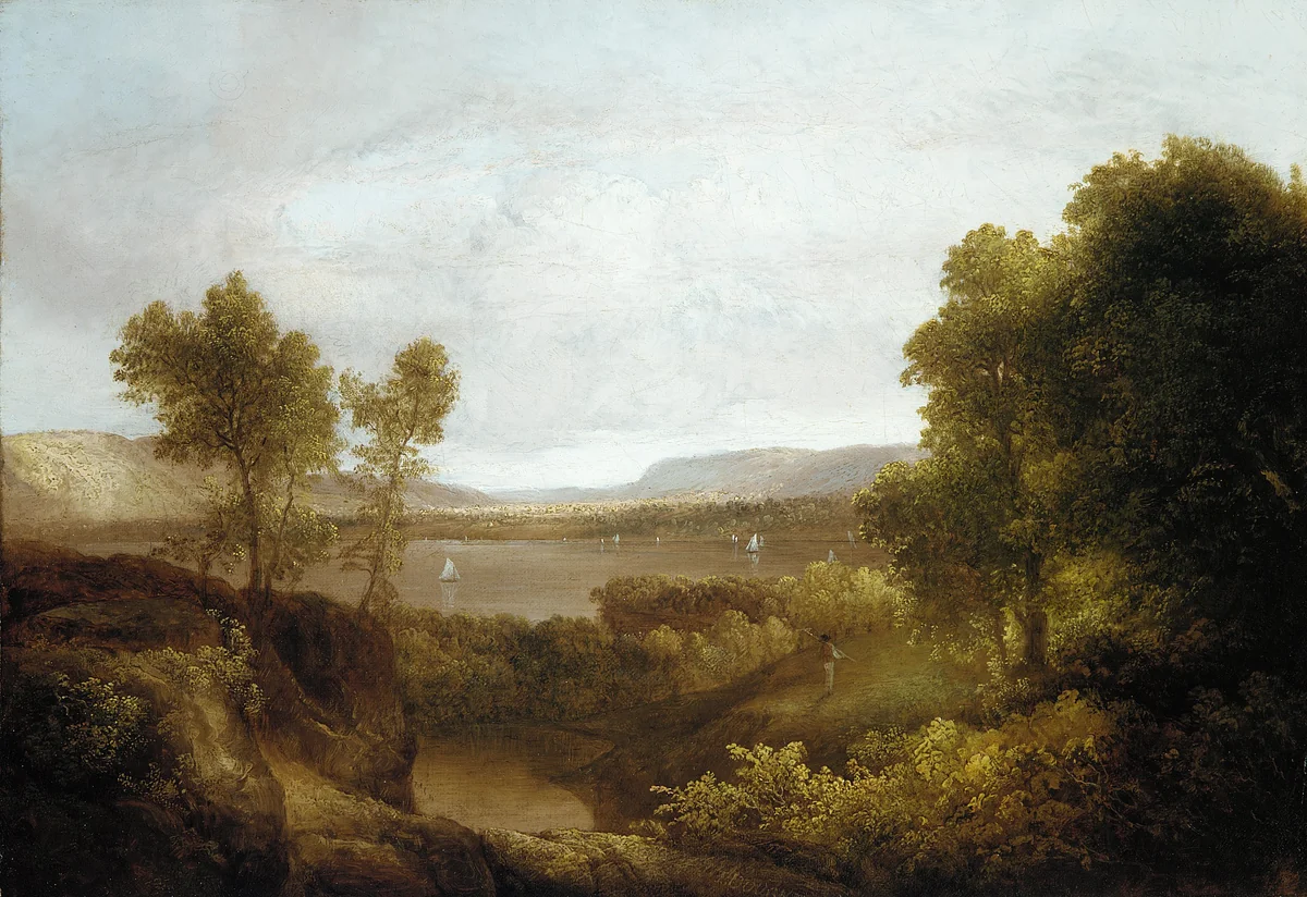 On the Hudson by Thomas Doughty, artwork, 1830-1835