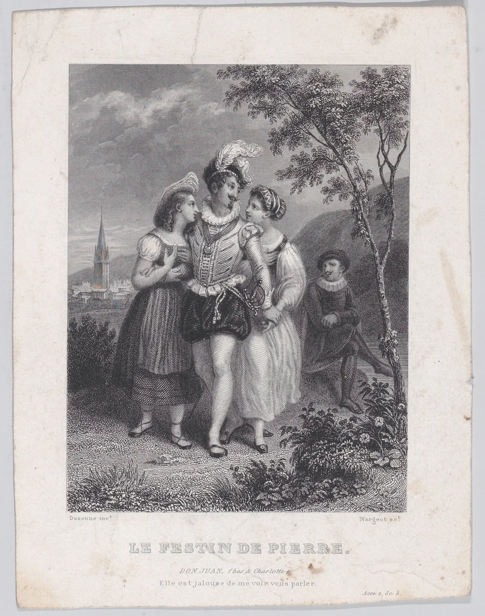 Le Festin de Pierre by Jean-Denis Nargeot, print, 1824-1826