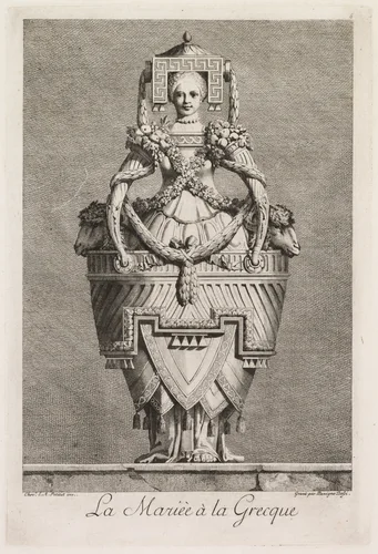Bride in the Greek Style, Plate 6 by Benigno Bossi, print, 1771