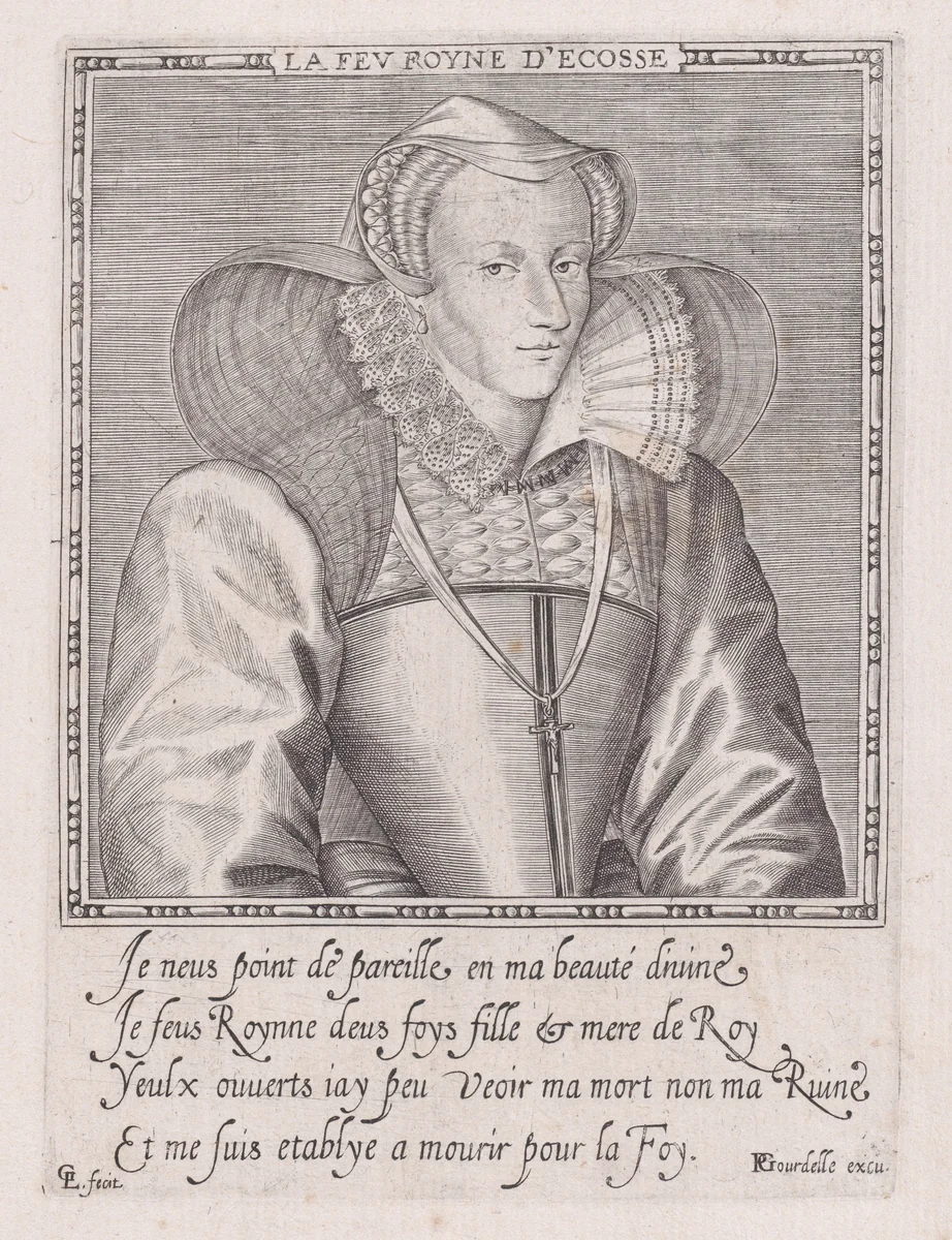 Mary, Queen of Scots by Léonard Gaultier, print, 1587-1592
