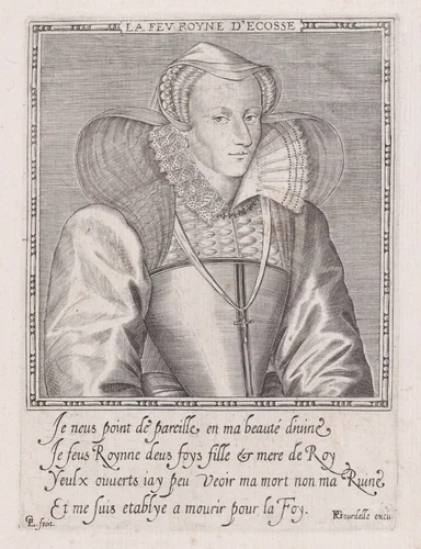 Mary, Queen of Scots by Léonard Gaultier, print, 1587-1592