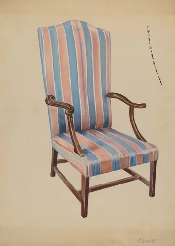 Chair by Henry Granet, index of american design, 1935-1942