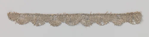 Strook zilverkant met waaierschulpen by anonymous, other, 1800-1899