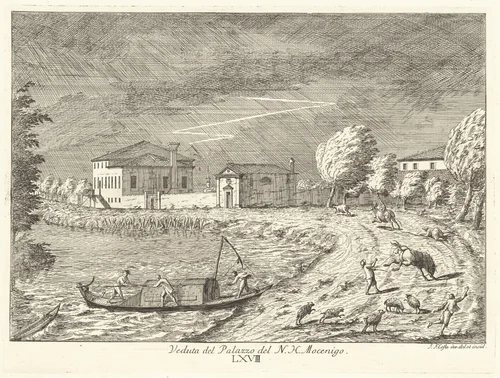 Villa Mocenigo by Giovanni Francesco Costa, print, 1711-1773