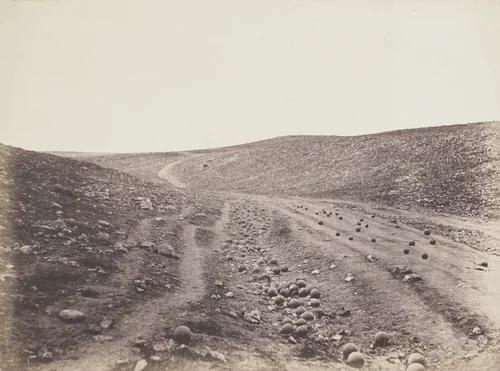 The Valley of the Shadow of Death by Roger Fenton, photograph, 1855