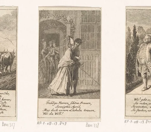 April by Daniel Nikolaus Chodowiecki, print, 1777