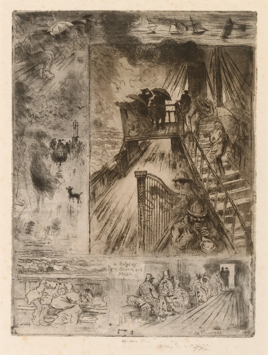 The Passage by Félix-Hilaire Buhot, print, 1879-1885