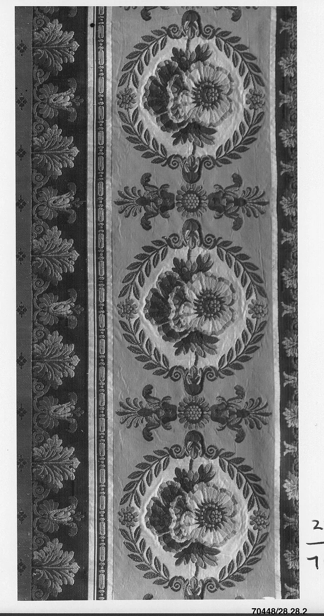 Border for wall fabric by Séguin et Cie, textile, 1813