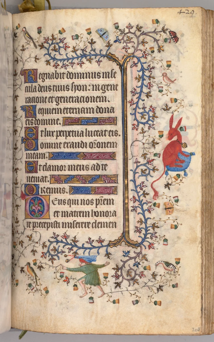 Hours of Charles the Noble, King of Navarre (1361-1425): fol. 209r, Text by Master of the Brussels Initials and Associates, book, 1400-1410
