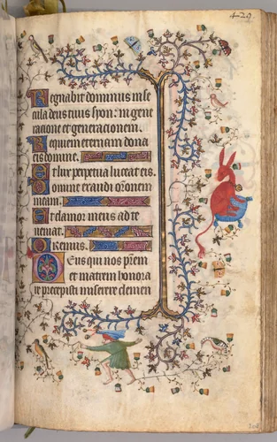 Hours of Charles the Noble, King of Navarre (1361-1425): fol. 209r, Text by Master of the Brussels Initials and Associates, book, 1400-1410