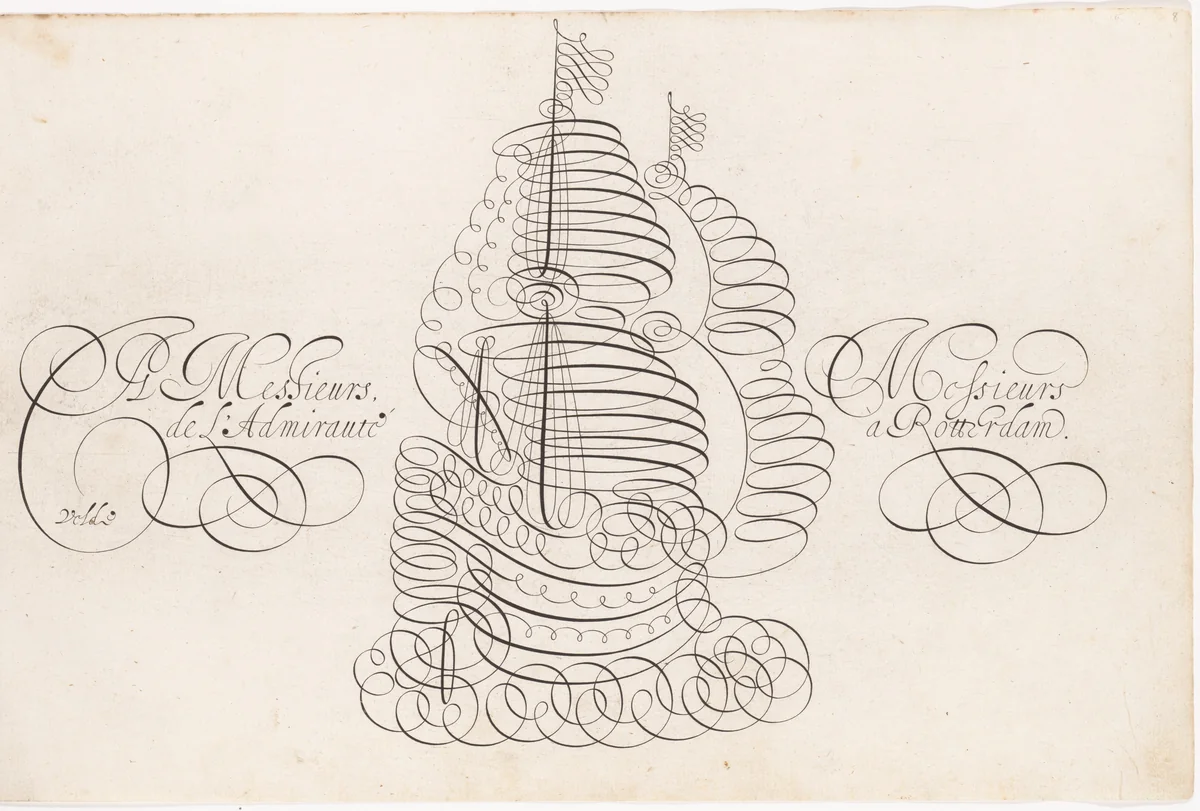 Spieghel der Schryfkonste...(Mirror of the Art of Writing) by Jan van de Velde, book, 1605