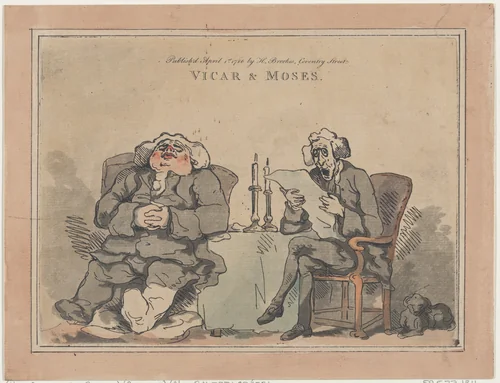 Vicar & Moses by Thomas Rowlandson, print, 1786