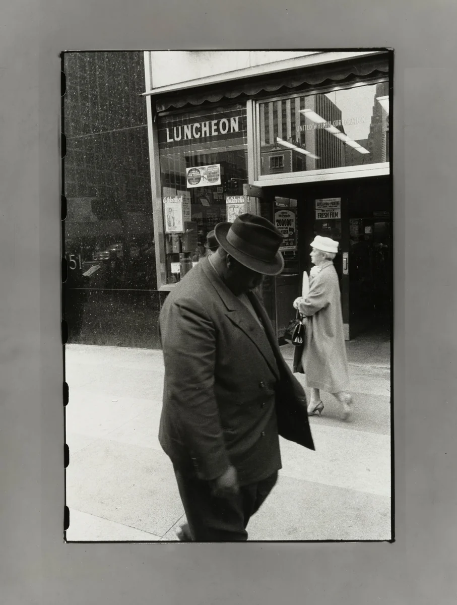 From the Bus, New York by Robert Frank, photograph, 1958