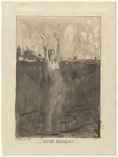 Und Doch! by Max Klinger, drawing, 1883