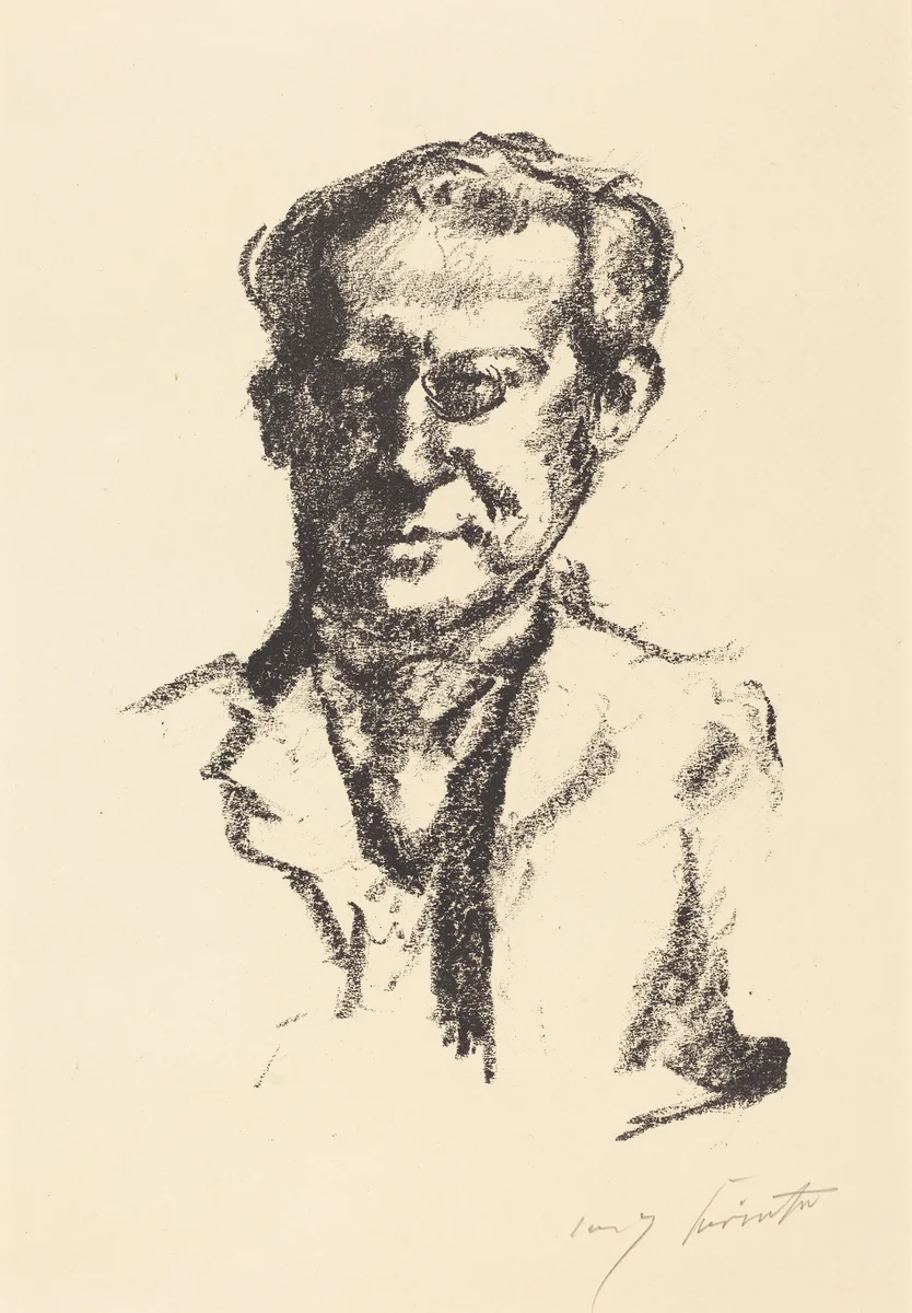 Arno Holz by Lovis Corinth, print, 1922