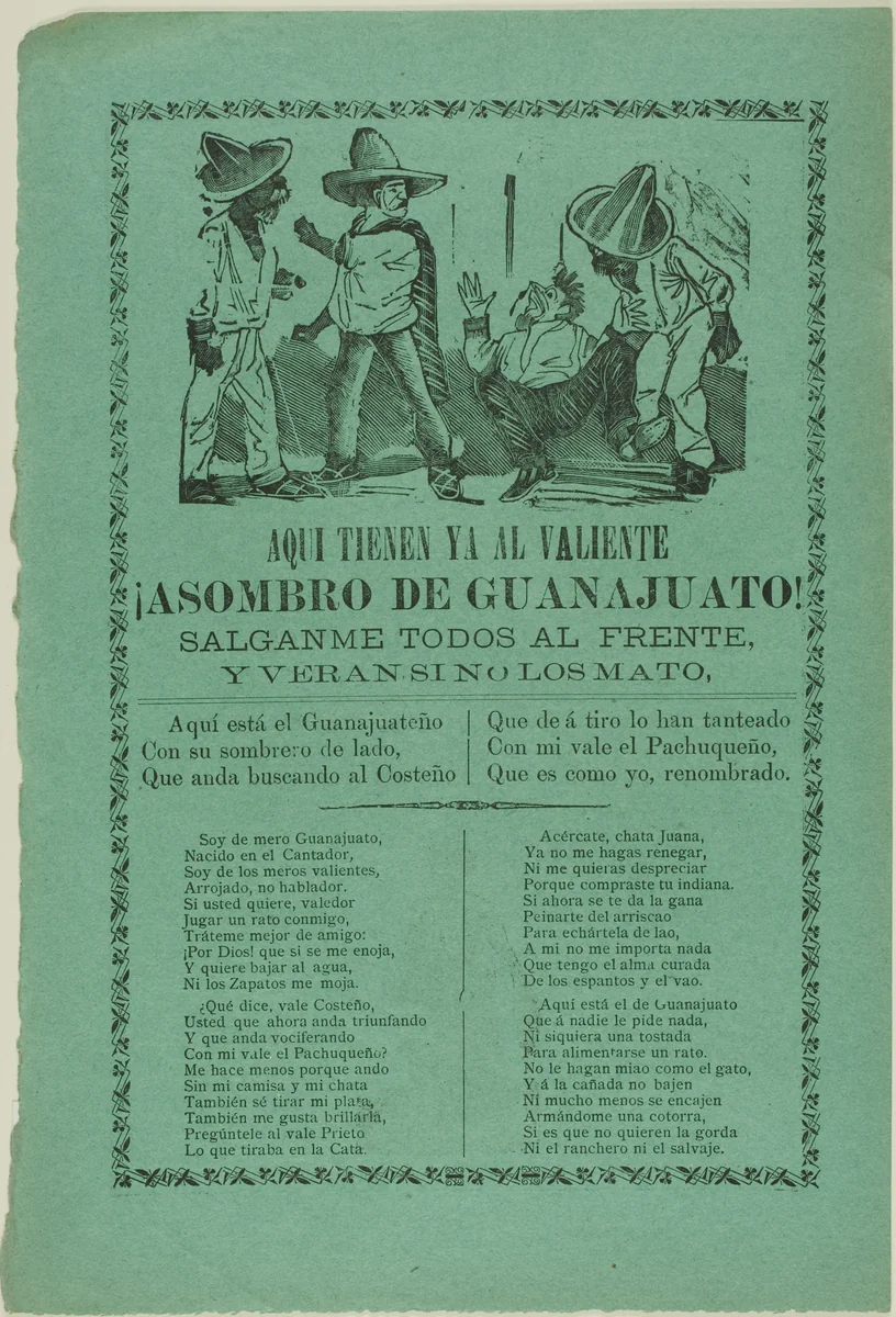 The Fear of Guanajuato! by José Guadalupe Posada, print, 1871-1913