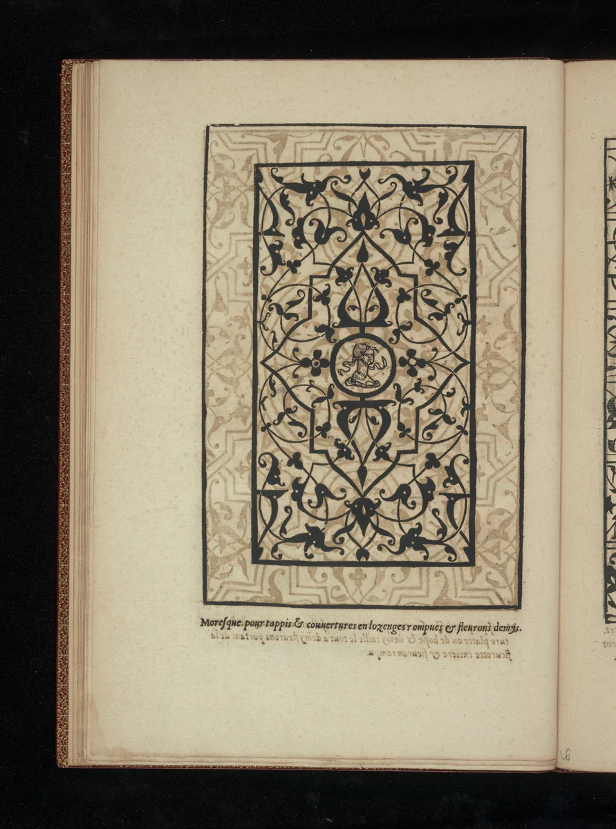 Livre de Moresques, page 9 (recto) by Francesco di Pellegrino, book, 1546