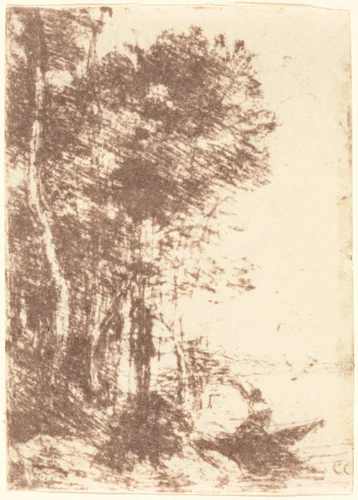 Souvenir of Fampoux (Souvenir de Fampoux) by Jean-Baptiste-Camille Corot, print, 1854