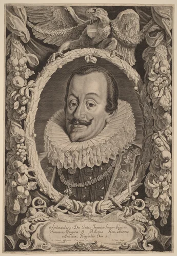 Ferdinand II by Pieter van Sompel, print, 1600-1643