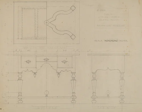 Lowboy by Frank Wenger, index of american design, 1939