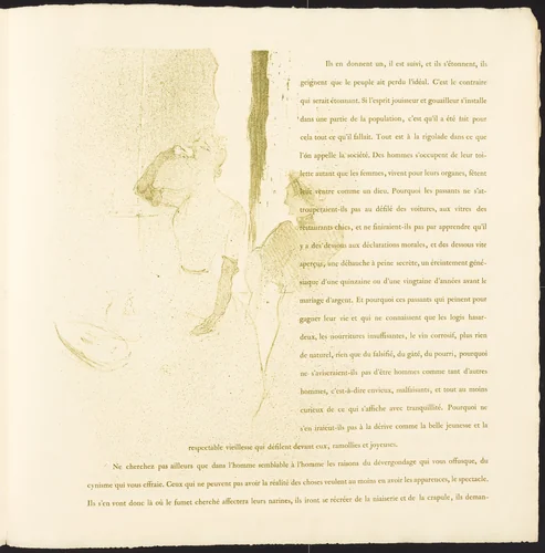 Yvette Guilbert by Henri de Toulouse-Lautrec, portfolio, 1894