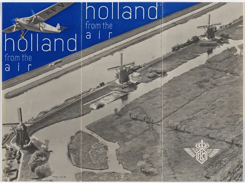 Information brochure for the Dutch national airline KLM by Fré Cohen, design, 1932