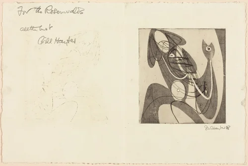 Greeting Card by Stanley William Hayter, print, 1948-1949