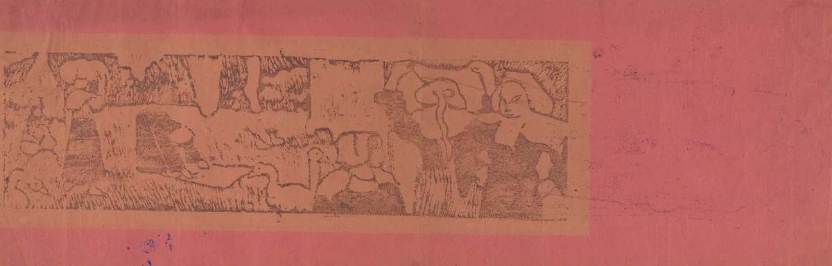 Laundry (La Lessive) by Emile Bernard, print, 1889