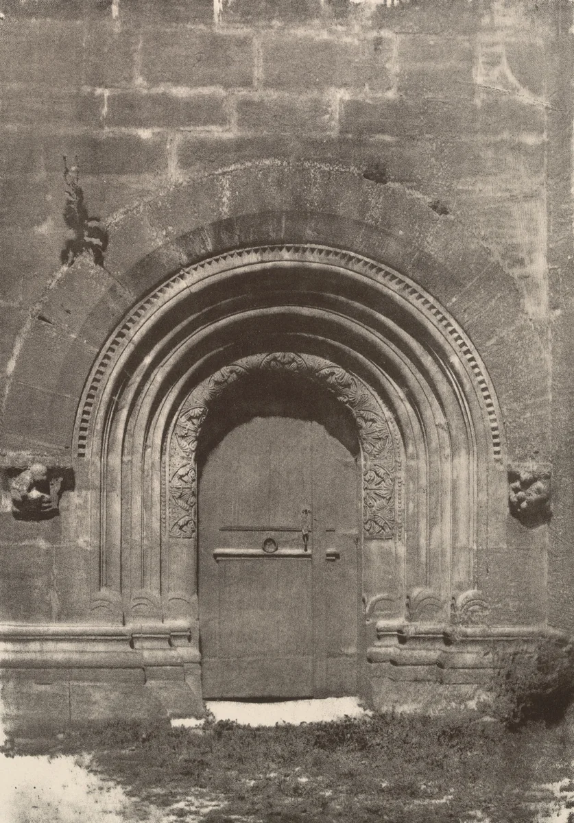 Portal of the Church of Neuviller (Alsace) by Henri Le Secq, photograph, 1851