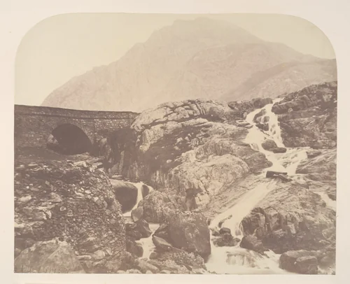 Near the Pass of Nant Frangen, North Wales by Alfred Rosling, photograph, 1856