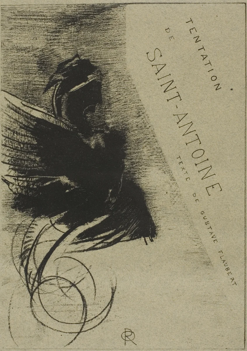 Cover-Frontispiece for the Temptation of St. Anthony by Odilon Redon, print, 1888