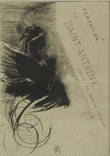 Cover-Frontispiece for the Temptation of St. Anthony by Odilon Redon, print, 1888