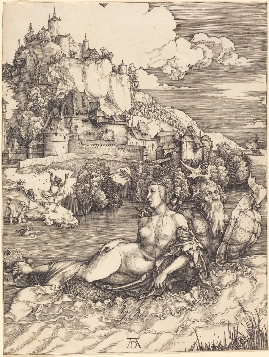 Sea Monster ("Das Meerwunder") by Albrecht Dürer, print, 1498