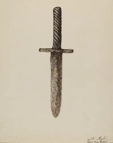 Dirk by A. Regli; Harry Mann Waddell, index of american design, 1935-1942