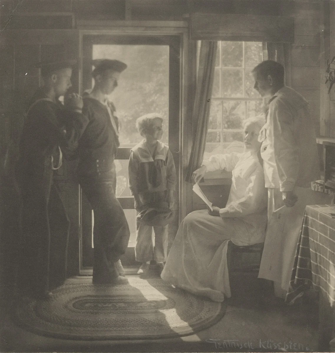Clarence White and Family by Gertrude Käsebier, photograph, 1912