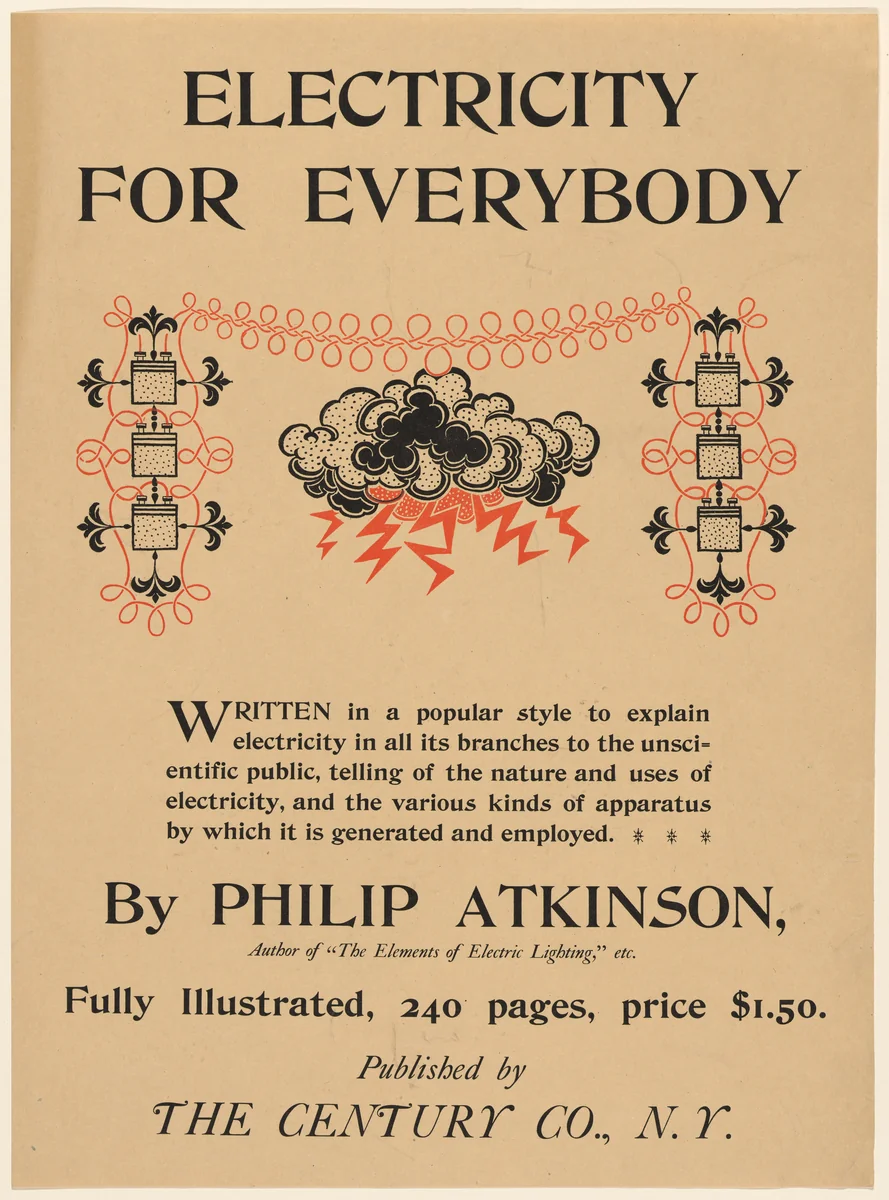 Electricity for Everybody by anonymous, print, 1895
