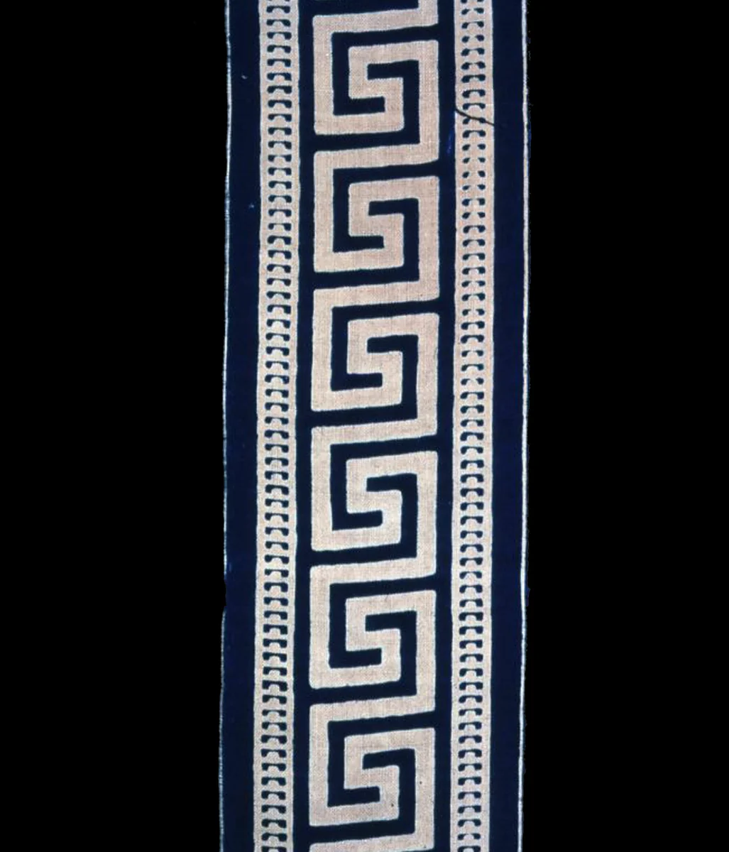Border by England or United States, textile, 1801-1900