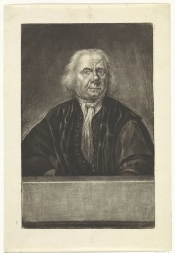 Portret van Hermanus Boerhaave by Johannes de Groot, print, 1722-1776
