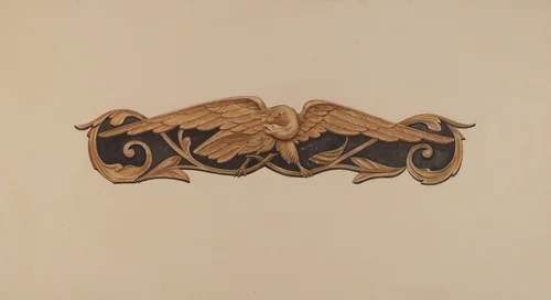 Stern Carving: Spread Eagle by Flora Merchant, index of american design, 1935-1942