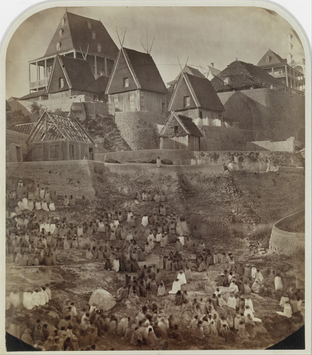 View of Antsahatsiroa, Madagascar by William Ellis, photograph, 1862-1865