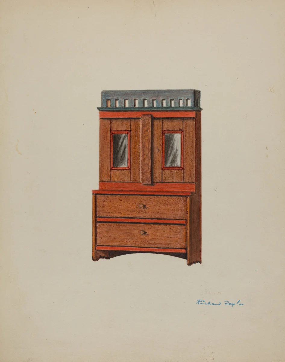 Toy Cupboard by Richard Taylor, index of american design, 1939