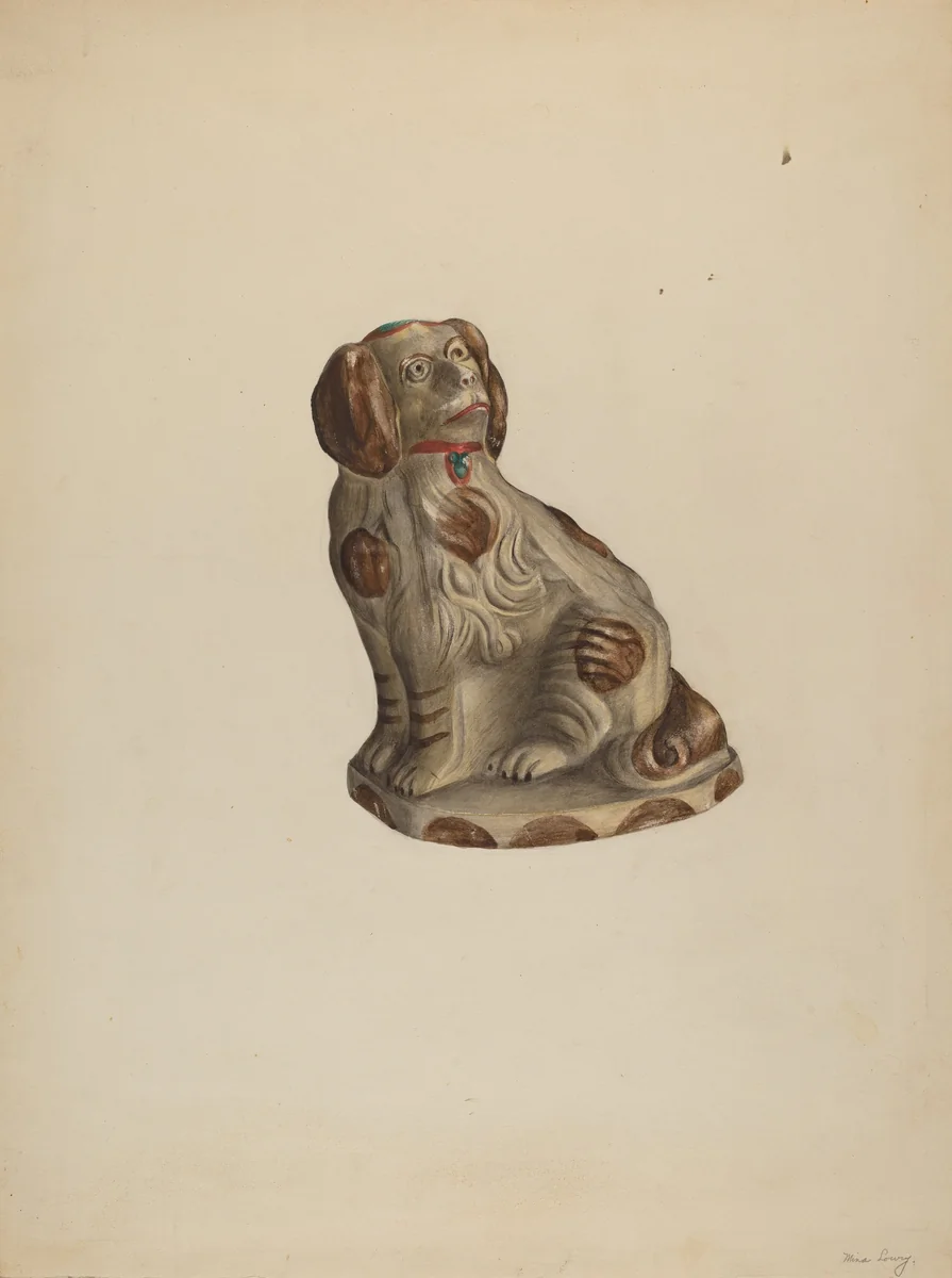 Prince Charles Spaniel by Mina Lowry, index of american design, 1938